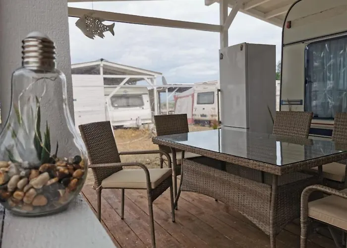 Sea Caravan On The Camping Kiten (Burgas)