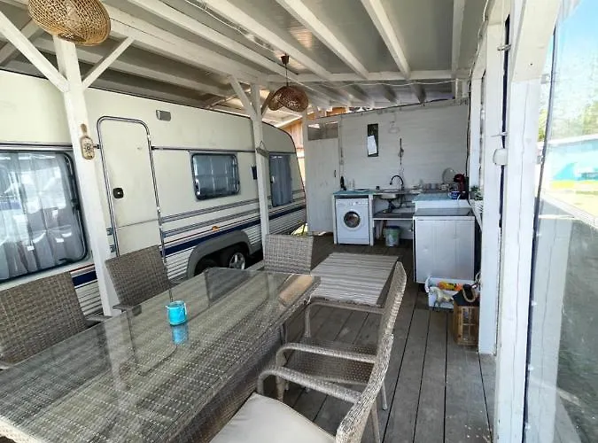 Sea Caravan On The Camping *