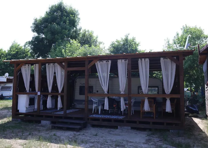 Sea Caravan On The Camping *