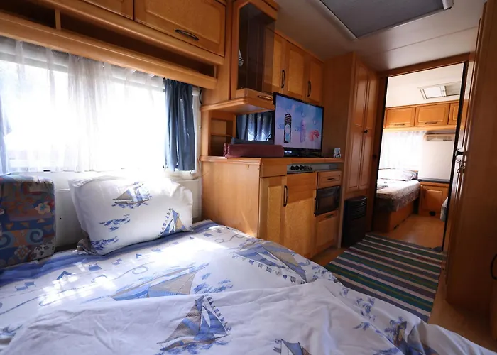 Sea Caravan On The Camping *